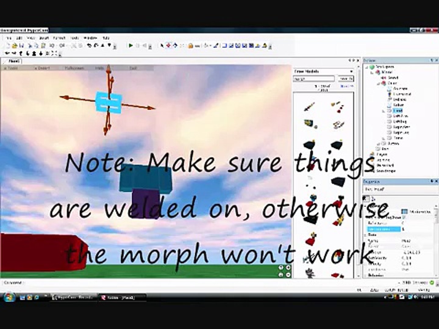How To Make A Morph On Roblox Video Dailymotion - roblox how to make morphs