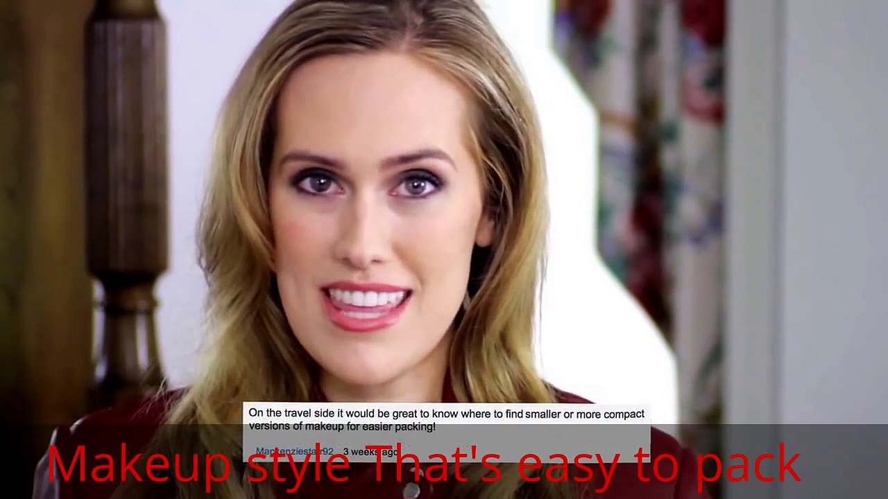 Makeup style That's easy to pack