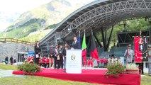 Intervento di Renzi all'inaugurazione della nuova funivia Skyway Monte Bianco