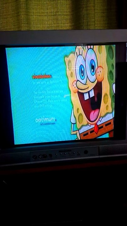Spongebob Squarepants from Spongebob Squarepants in the "Nickelodeon moved to Channel 121." Screen