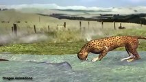 Dangerous Water   Hippo vs Cheetah Vore Animation REMAKE Quality render+Sound