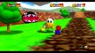 Kaizo Mario 64 Walkthrough - Chain Chomp Battlefield Star #2 - Footrace With Koopa
