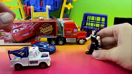 Iron Man riding his Lightning Rayo McQueen Cars HD 1080p (Disney Pixar Cars)