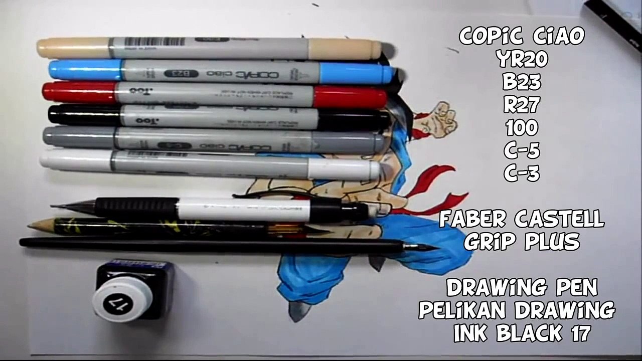 teritorial  menggambar  Gohan Dragonball Z drawing tutorial