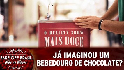 Já imaginou um bebedouro com chocolate ao invés de água?
