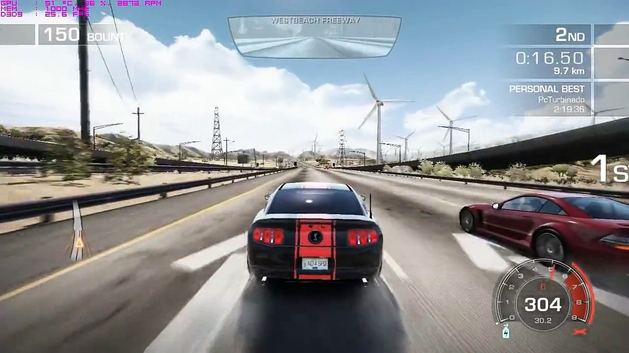 Nfs hot pursuit 2010 na HD 6850