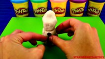 How To Make Frozen Olaf With Play Doh Disney Frozen Snowman StrawberryJamToys
