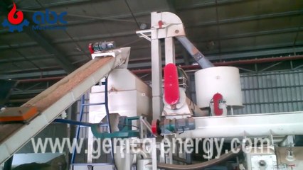 Large wood pellet plant