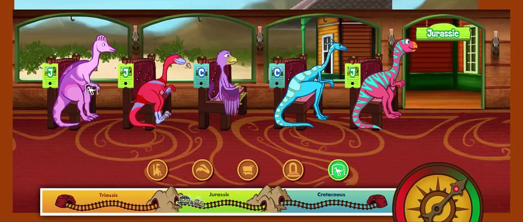 Dinosaur Train All Aboard Cartoon Animation PBS Kids Game Play Walkthrough [Full Episode]