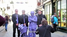 York street entertainer Purpleman hires protection