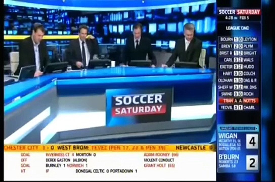 Newcastle United 4 4 Arsenal  5 2 11 Soccer Saturday