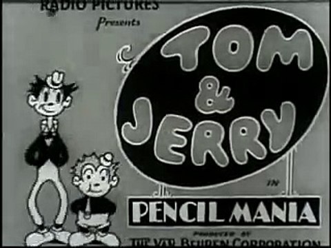 Van Beuren's Tom & Jerry - Pencil Mania (1932)