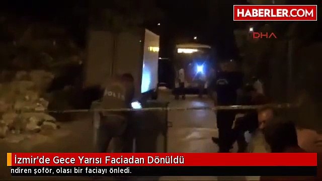 izmir belediye otobusune molotof kokteyli saldırdılar