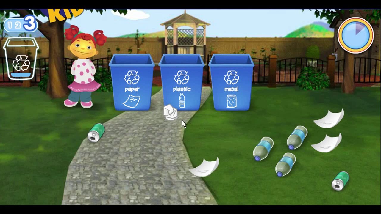 Sid The Science Kid Gabriella Cleans Up Cartoon Animation PBS Kids Game Play Walkthrough