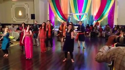 Classical dance by girls and boys on mehndi