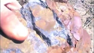 finding knappable stone Similkameen River part 1