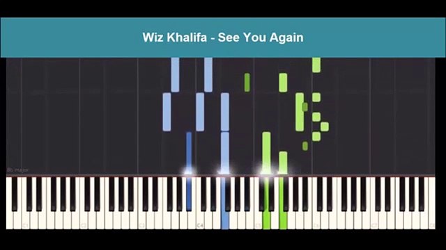 How to Play See You Again on piano | See You Again Piano Tutorial Cover Instrumental Version