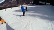 60mph skiing crash into fence (3 valleys) filmed on GoPro helmet cam