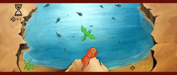 Dinosaur Train Pteranodon Fishing Cartoon Animation PBS Kids Game Play Walkthrough