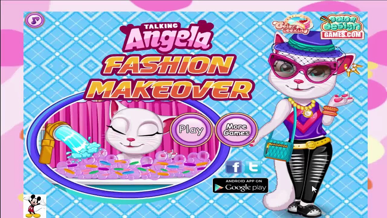 My Talking Angela Great Makeover My Talking Tom Episode Full Game for Children HD
