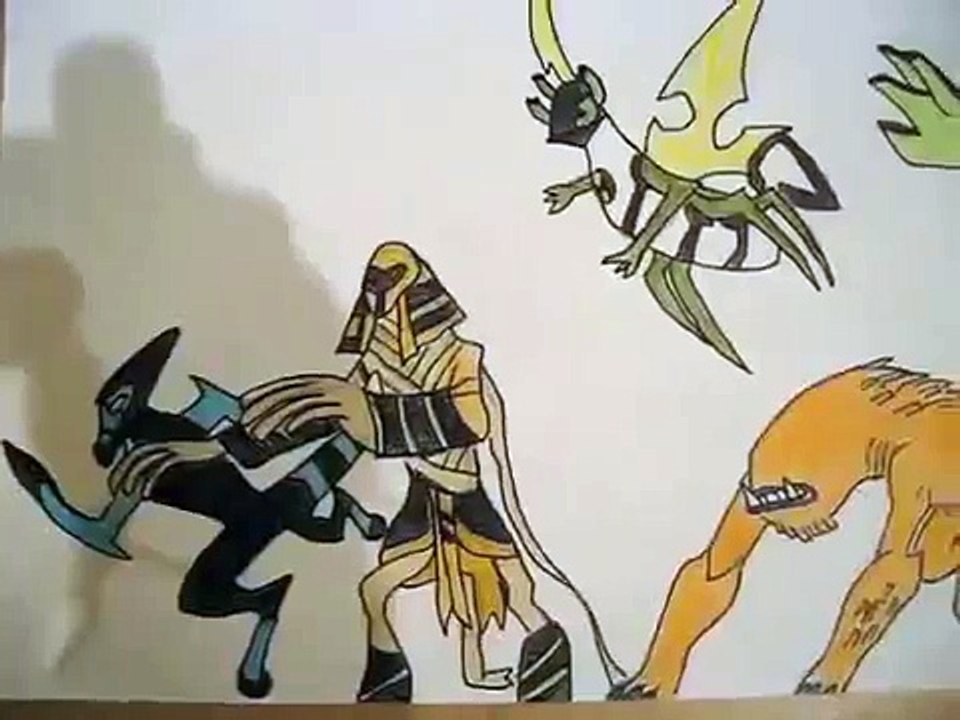 Ben 10 Ultimate Alien Opening Drawing