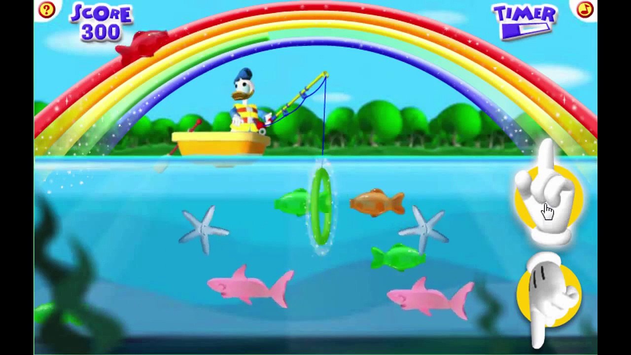Disney Jr Mickey Mouse Clubhouse Donald's Gone Gooey Fishing Cartoon Animation Game Play W