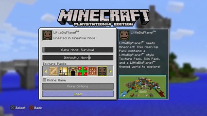 Minecraft Playstation 4 Little Big Planet Texture Pack Video Dailymotion