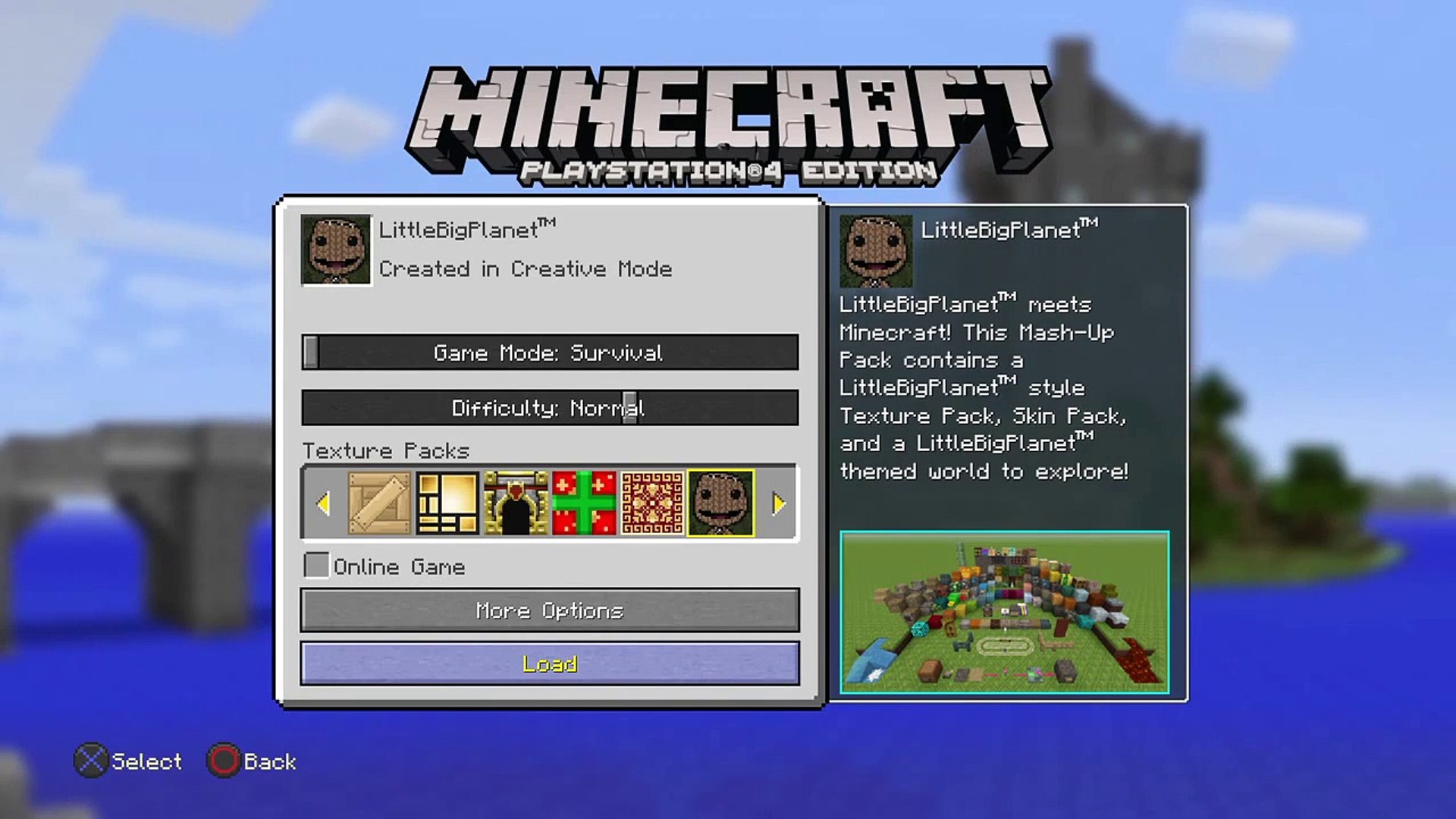 Minecraft Playstation 4 Little Big Planet Texture Pack Video Dailymotion