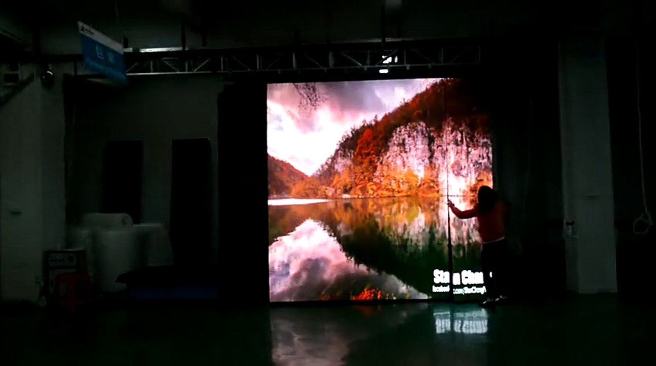 P6 Galaxias-6 flexible led screen 3x3M soft led curtain