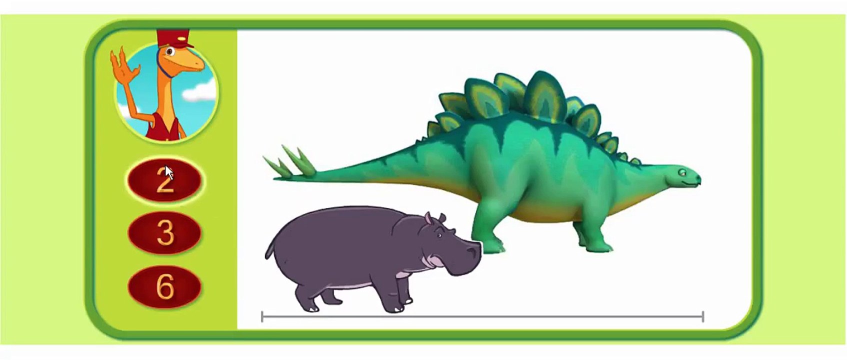 Dinosaur Train How Big Are You Cartoon Animation PBS Kids Game Play Walkthrough