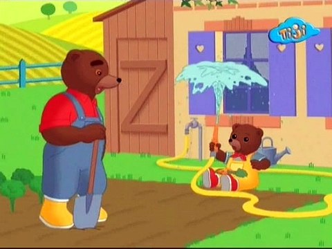 Приключения бурого медвежонка 03.Бурый медвежонок работает на грядках