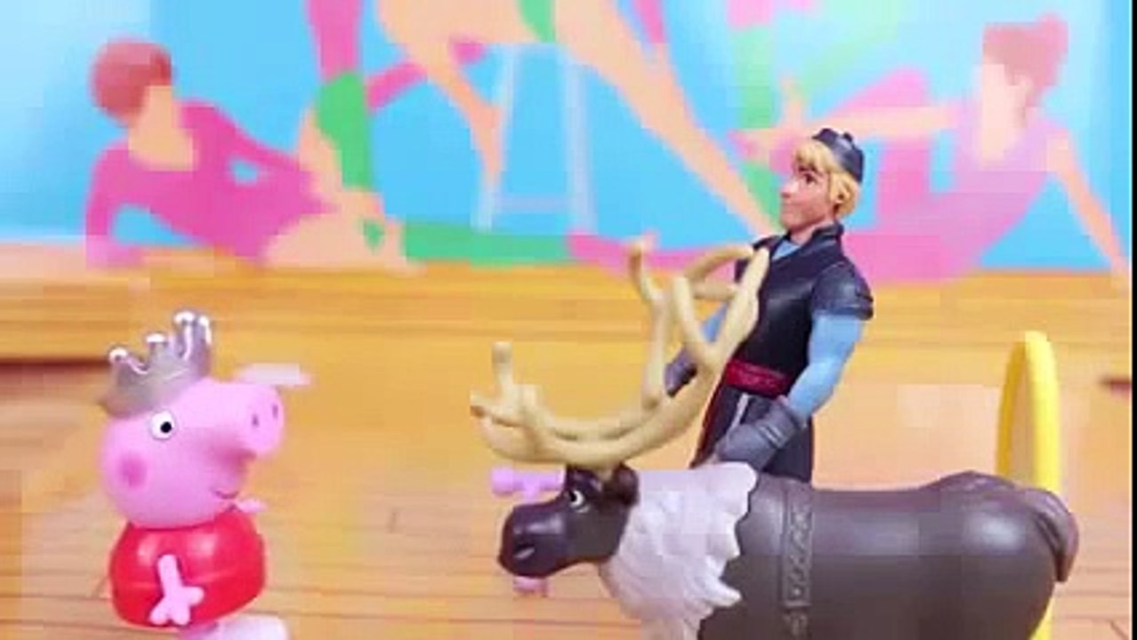 Peppa Pig Ballerina DisneyCarToys with Daddy Pig, Barbie & Candy Cat Ballet Toy Video