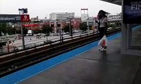 CTA Rail (Red Line) 5000 Series train arriving at Cermak-Chinatown Station (95th) {08/28/2015}