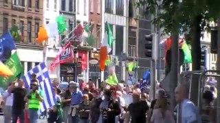 Dublin Burns Bills and Bondholders protest