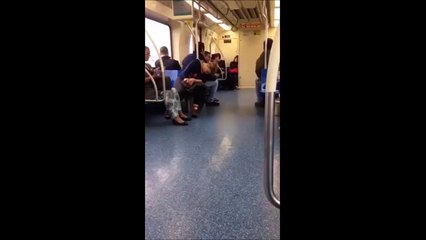 Woman falls asleep in the Subway in Brasil... So ridiculous!