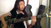 Dragon Force- Through the Fire and Flames cover-Ayu gusfanz 10 years Old from Indonesia