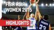 Chinese Taipei v India - Game Highlights - Group A - 2015 FIBA Asia Women's Championship