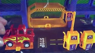 Disney Pixar Cars  Cartoon car park   Track Childrens Toy  Toys cars