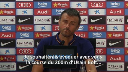 Barça - Luis Enrique compare Lionel Messi à Usain Bolt !
