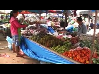 Salavan Market in southern Laos