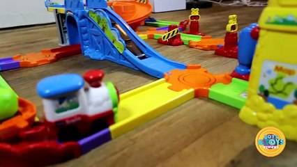 Go! Go! Smart Wheels Train Station Playset from Vtech kids toy review spanish and english