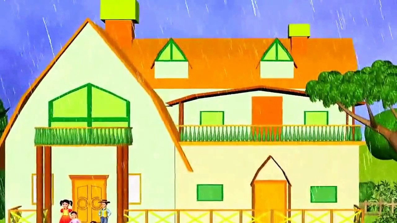 Rain Rain Go Away, 3D animation New English Nursery Rhyme Poem for Children 2015