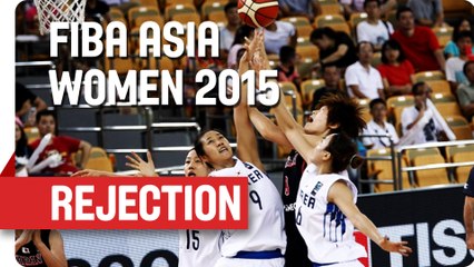 Kim with the Rejection! - 2015 FIBA Asia Women's Championship