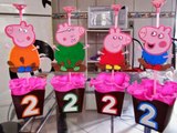 Centro de Mesa Festa Infantil tema Peppa Pig (centerpiece for children's party)