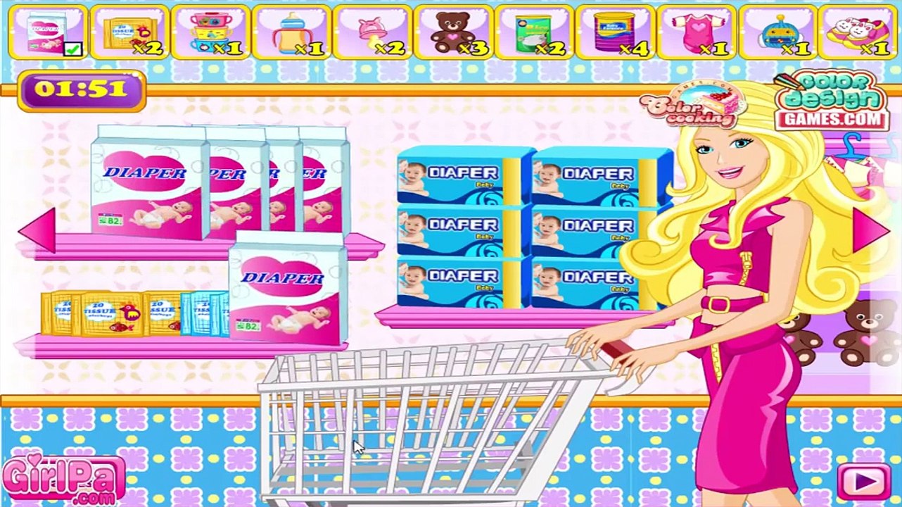 barbie baby shopping game