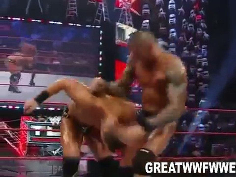 WWE TLC 2010 Randy Orton vs The Miz (WWE TITLE TABLES MATCH)