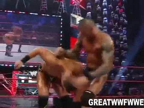 WWE TLC 2010 Randy Orton vs The Miz (WWE TITLE TABLES MATCH)