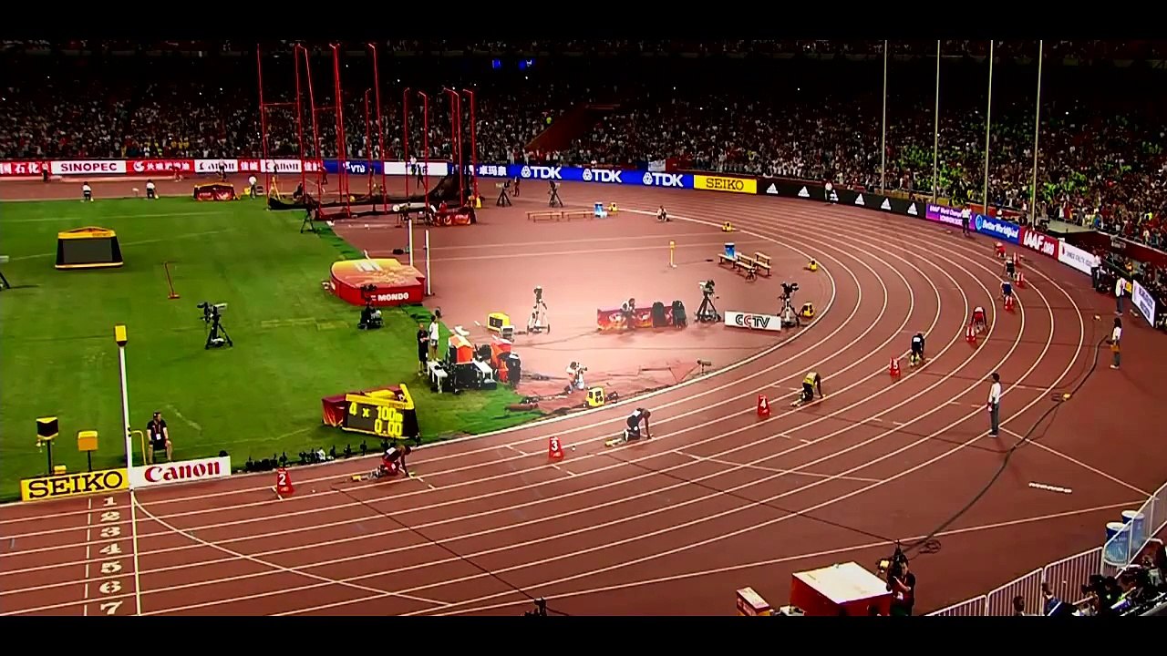 Jamaica Wins Men's 4x100m Relay Final at IAAF World Championships Beijing 2015