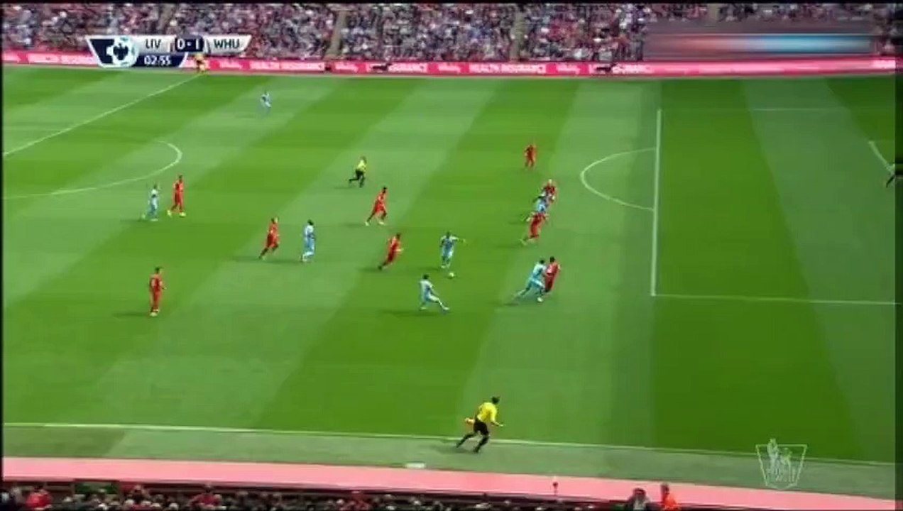 الهدف الاول لويست هام امام ليفربول