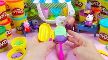Peppa pig Frozen Play doh ice cream Kinder How to make surprise eggs toys
